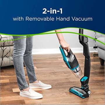 Bissell Adapt Ion Pet Lithium Ion 2 in 1 Cordless Stick Vacuum, Teal, 2286A