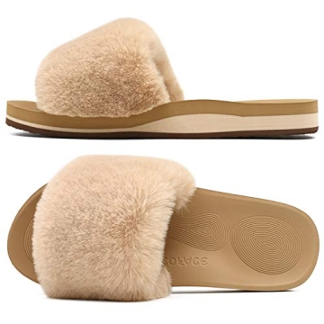 Comfortable COFACE Fuzzy Slippers for Women with Arch Support