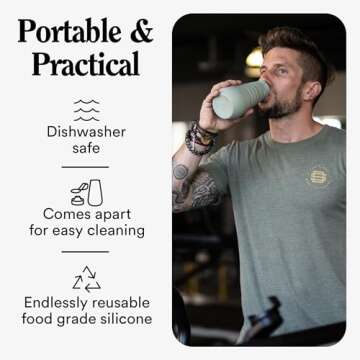 STOJO Collapsible Water Bottle – Lilac Purple, 20oz / 592ml - Leak-Proof Reusable Silicone Travel Cup for Hot & Cold Drinks - Microwave & Dishwasher Safe