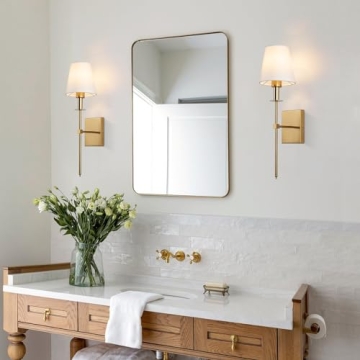 Elegant KELUOLY Gold Wall Sconces Set of 2 for All Rooms