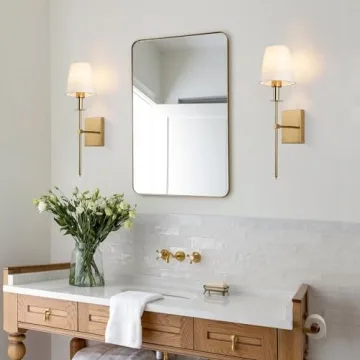 Elegant KELUOLY Gold Wall Sconces Set of 2 for All Rooms