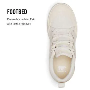 Sorel Women's Out N About III Low Canvas Sneakers - Sea Salt, Chalk - Size 9