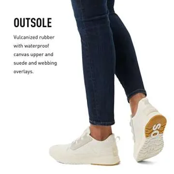 Sorel Women's Out N About III Low Canvas Sneakers - Sea Salt, Chalk - Size 9