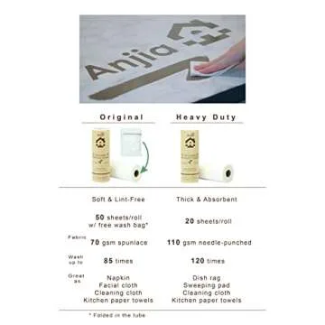 Eco-Friendly ANJIA® Bamboo Rayon Towels for Kitchen