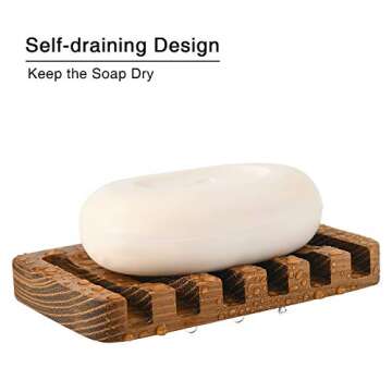 Elegant SUBEKYU Teak Soap Dishes, Stylish & Functional