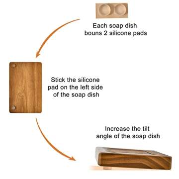 Elegant SUBEKYU Teak Soap Dishes, Stylish & Functional