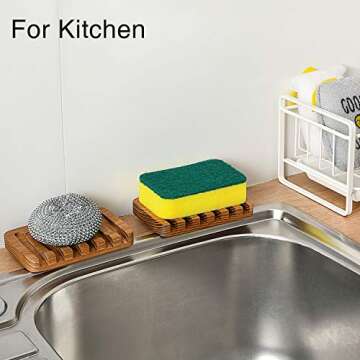 Elegant SUBEKYU Teak Soap Dishes, Stylish & Functional