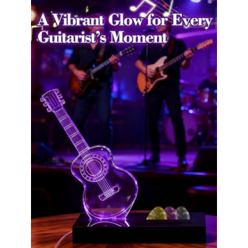 Apipi Light Up Guitar Picks Holder for Musicians