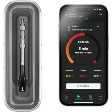 Smart Wireless Meat Thermometer with Ultra-Thin Probe