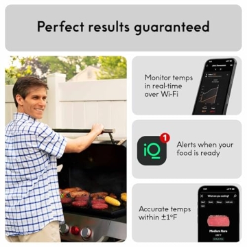 Smart Wireless Meat Thermometer with Ultra-Thin Probe