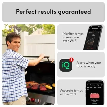 Smart Wireless Meat Thermometer with Ultra-Thin Probe