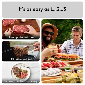 Smart Wireless Meat Thermometer with Ultra-Thin Probe