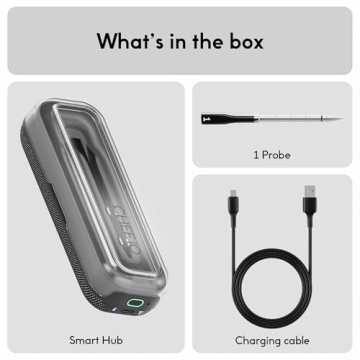 Smart Wireless Meat Thermometer with Ultra-Thin Probe