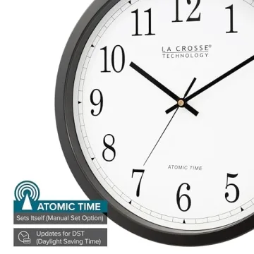 La Crosse Technology 14-inch Atomic Wall Clock