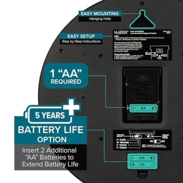 La Crosse Technology 14-inch Atomic Wall Clock