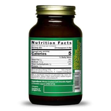 HealthForce SuperFoods Chlorella Manna Powder - 100g - Organic, Vegan, Gluten-Free