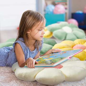 Yulejo 3 Pcs Daisy Flower Throw Pillows for Comfort