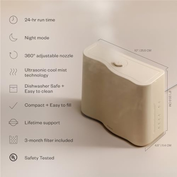 Vitruvi Cloud Humidifier for Large Spaces Up to 600 sq ft