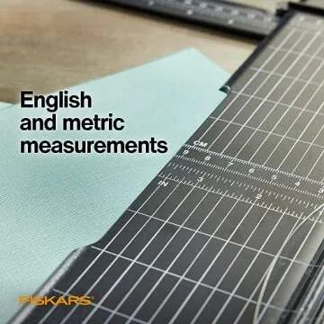 Fiskars Recycled SureCut Portable Paper Trimmer 12”