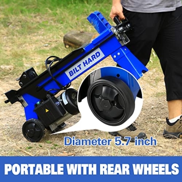 BILT HARD 6.5 Ton Electric Log Splitter for Home Use