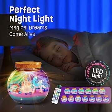 Unicorn Gifts for Girls - Unicorn Terrarium Kit for Kids - Birthday Gift for Girls Ages 4 5 6 7 8-12...