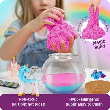 Unicorn Gifts for Girls - Unicorn Terrarium Kit for Kids - Birthday Gift for Girls Ages 4 5 6 7 8-12 Year Old - DIY Unicorn Toys for Girls - Arts and Crafts Kit for Kids - Best Girls Presents Stuff