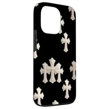 Stylish iPhone 13 Pro B&W Crosses Case for Ultimate Protection