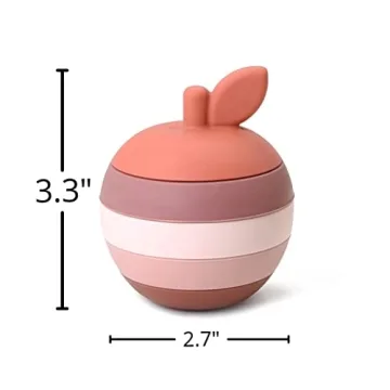 Rosie Bee Silicone Apple Stacker for Safe Educational Play