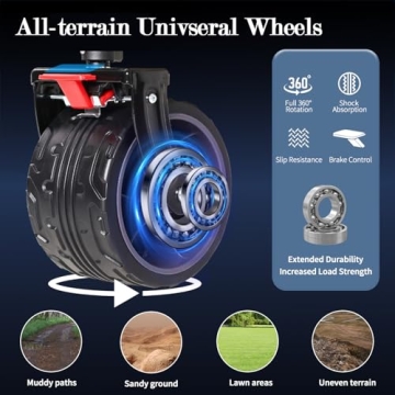 MOON LENCE 220L Heavy Duty Foldable Wagon Cart All-Terrain