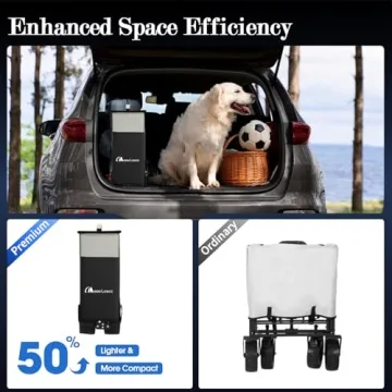 MOON LENCE 220L Heavy Duty Foldable Wagon Cart All-Terrain