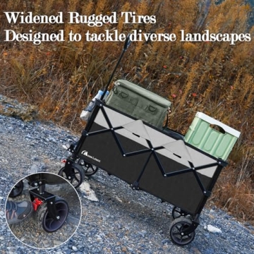 MOON LENCE 220L Heavy Duty Foldable Wagon Cart All-Terrain