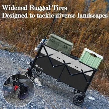 MOON LENCE 220L Heavy Duty Foldable Wagon Cart All-Terrain