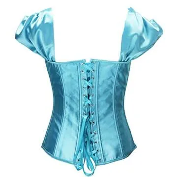 bslingerie® Womens Halloween Costume Princess Bustier Corset Top (S, Blue Princess)