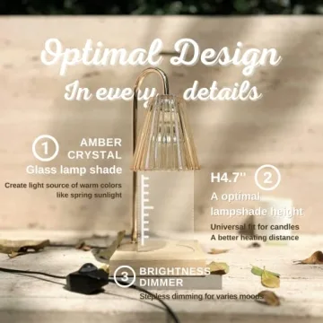 CYANOE Candle Warmer Lamp with 2 Bulbs for All Candles