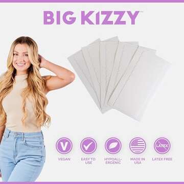 Big Kizzy Single Sided Hair Extensions Tape - 72 Tabs