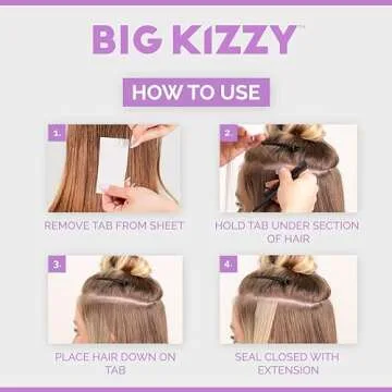 Big Kizzy Single Sided Hair Extensions Tape - 72 Tabs