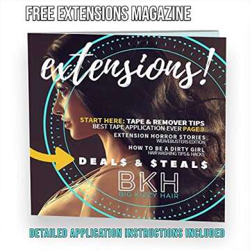 Big Kizzy Single Sided Hair Extensions Tape - 72 Tabs