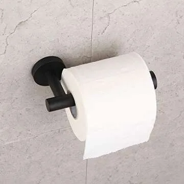 GERZ Toilet Paper Holder Stylish Matte Black SUS 304