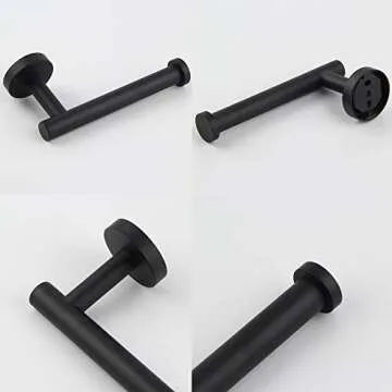 GERZ Toilet Paper Holder Stylish Matte Black SUS 304