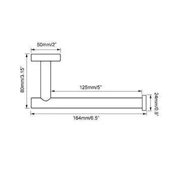 GERZ Toilet Paper Holder Stylish Matte Black SUS 304