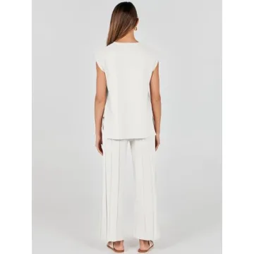 Stylish ANRABESS Women 2 Piece Summer Lounge Set