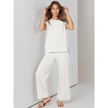 Stylish ANRABESS Women 2 Piece Summer Lounge Set