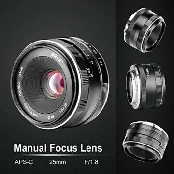 Meike 25mm F1.8 Wide Angle Lens for Sony E Mount Cameras