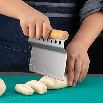 DJ Monkey Stainless Steel Dough Scraper for Bakers