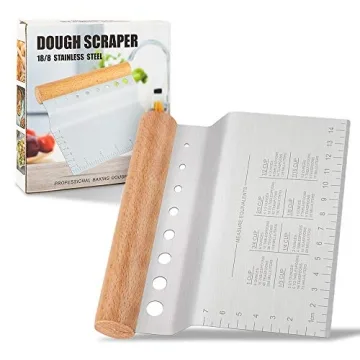 DJ Monkey Stainless Steel Dough Scraper for Bakers