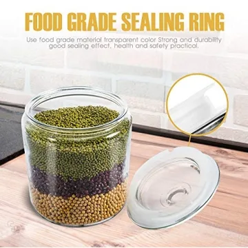 Masthome 1 Gallon Airtight Glass Storage Jar