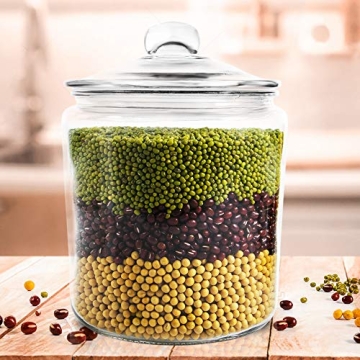 Masthome 1 Gallon Airtight Glass Storage Jar