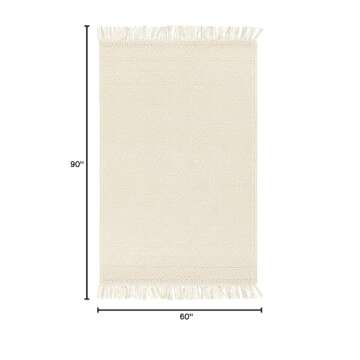 Mark&Day Wool Rugs, 5x7 Staveley Cottage Beige Area Rug, Cream White Carpet for Living Room, Bedroom...