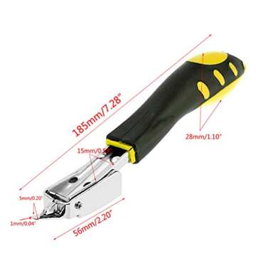DEVILMAYCARE Heavy Duty Staple Remover, Staple Puller Tool, Nail Puller, Removing All Kinds of Staples for Furniture, Floor, Wooden Case, Carton, Photo Frame, Carpet