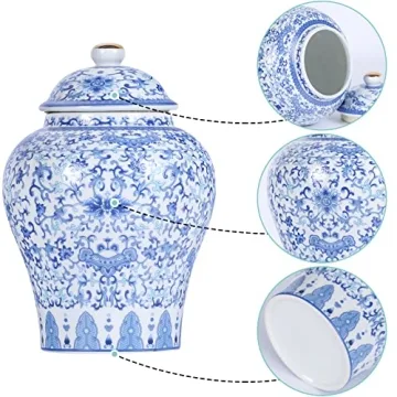 Elegant Chinese Ginger Jars - Antique Blue and White Style